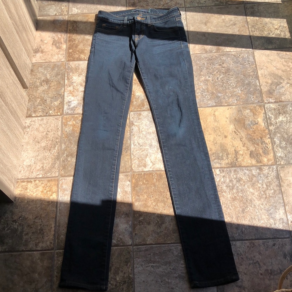 J Brand faded black skinny jeans